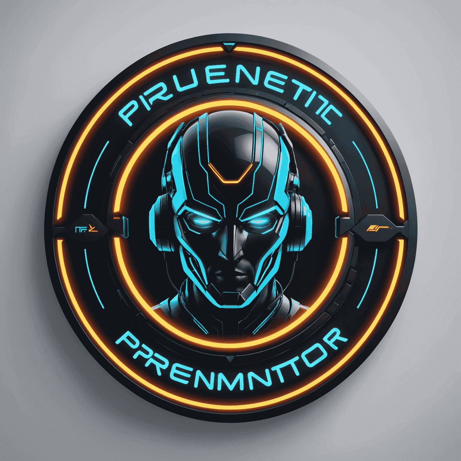 ProMentor Logo - A futuristic, neon-styled logo representing professional services training