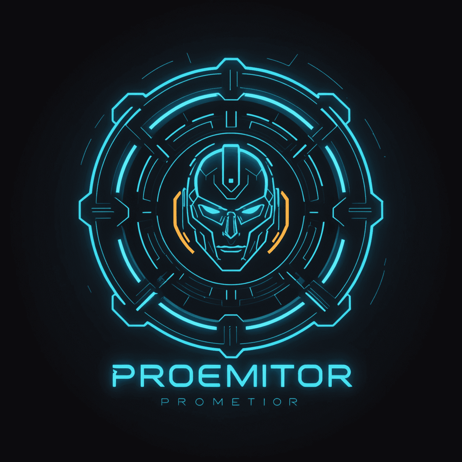 ProMentor Logo - A futuristic, neon-styled logo representing professional services training