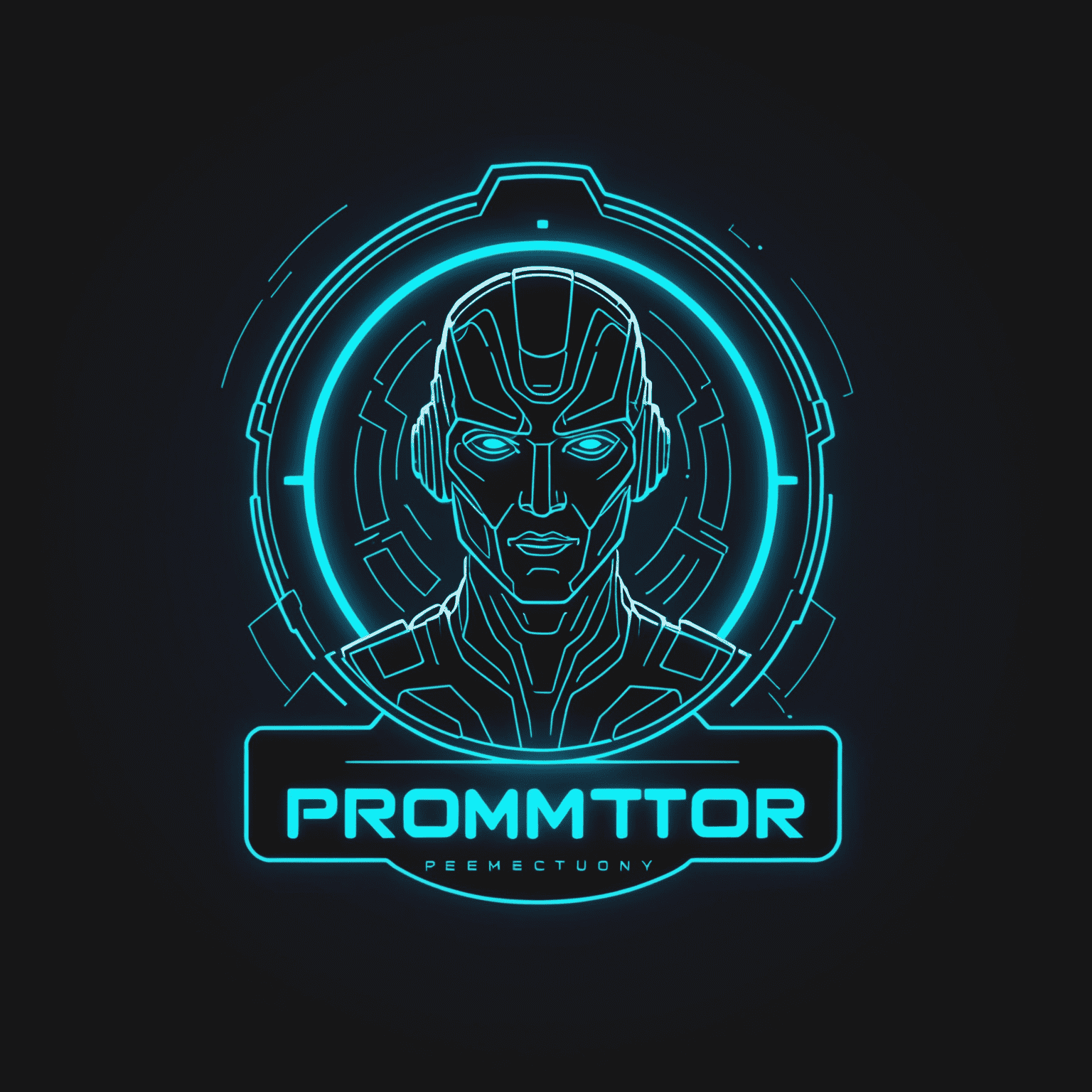 ProMentor Logo - A futuristic, neon-styled logo representing professional services training